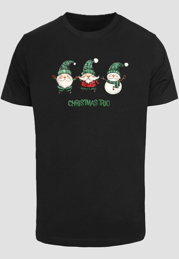 Christmas Santa Trio Tee-2