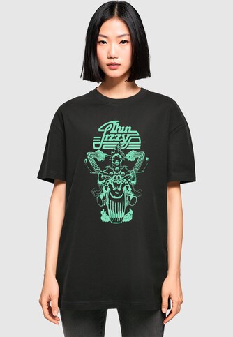 Ladies Thin Lizzy - Rocker Flames Oversized Boyfriend Tee
