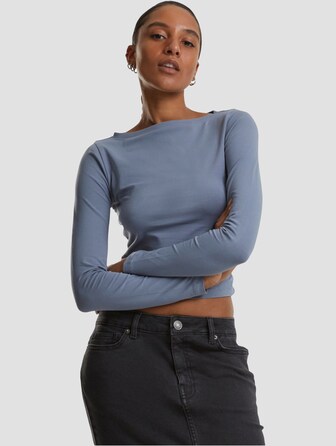 Urban Classics Ladies Ruffled Super Slim Longsleeves