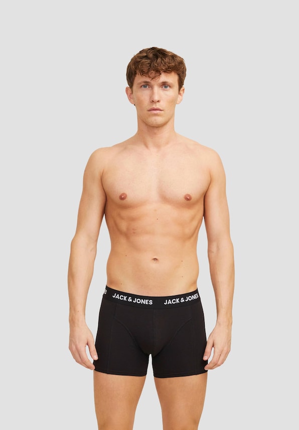 Jack & Jones Jacaxel Solid Trunks 3 Pack Boxershorts-3