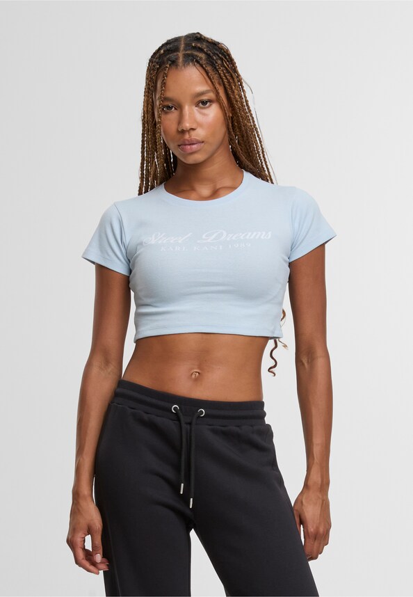 Slogan Cropped T-Shirt-0