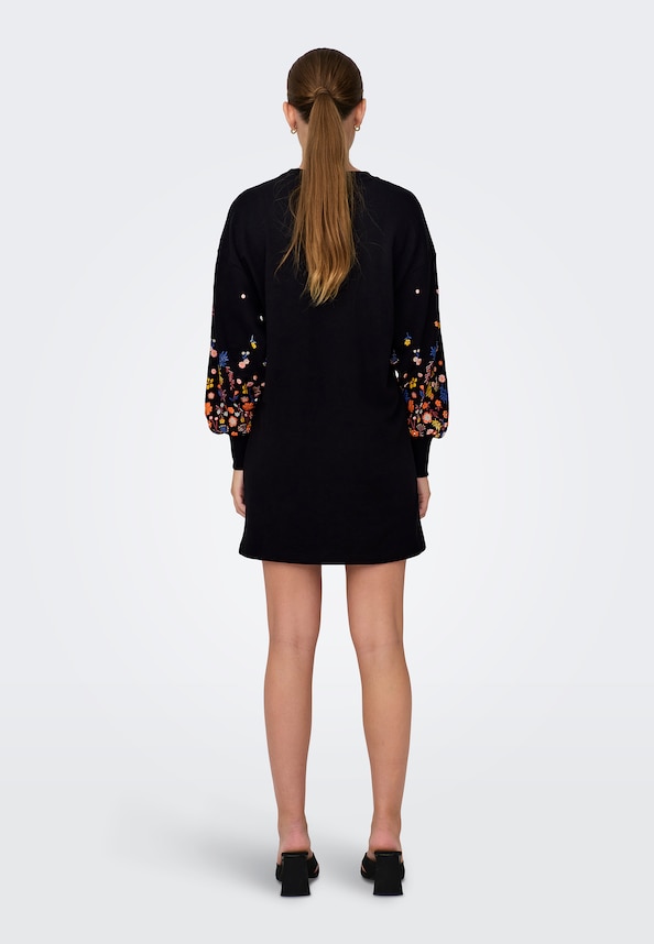 ONLBROOKE LS SHORT DRESS FLOWER SWT-2