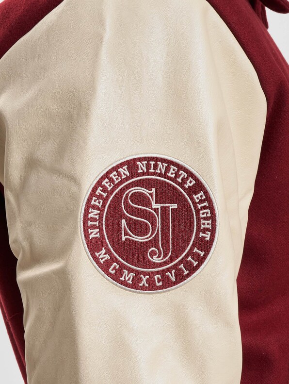 JM233-023-1 SJ Script Logo Retro Car College Jacket-4