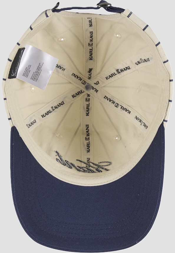 Cursive Varsity Pinstripe Baseball Cap-2