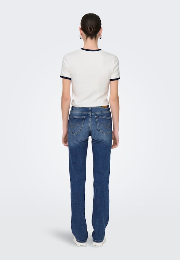 ONLVIKKA S/S RIB O-NECK SHORT-1