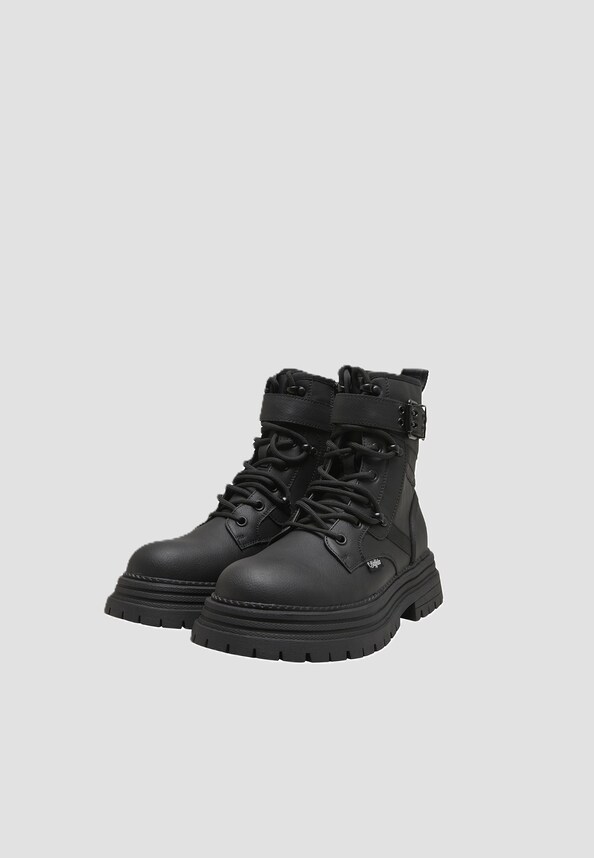 LENNOX LACE UP BIKER MID-0