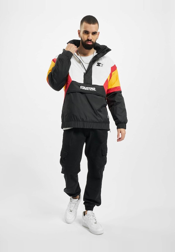 Starter Color Block Half Zip Retro Jacket-7