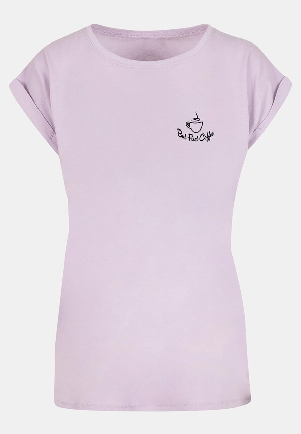 Ladies But First Coffee Extended Shoulder -2