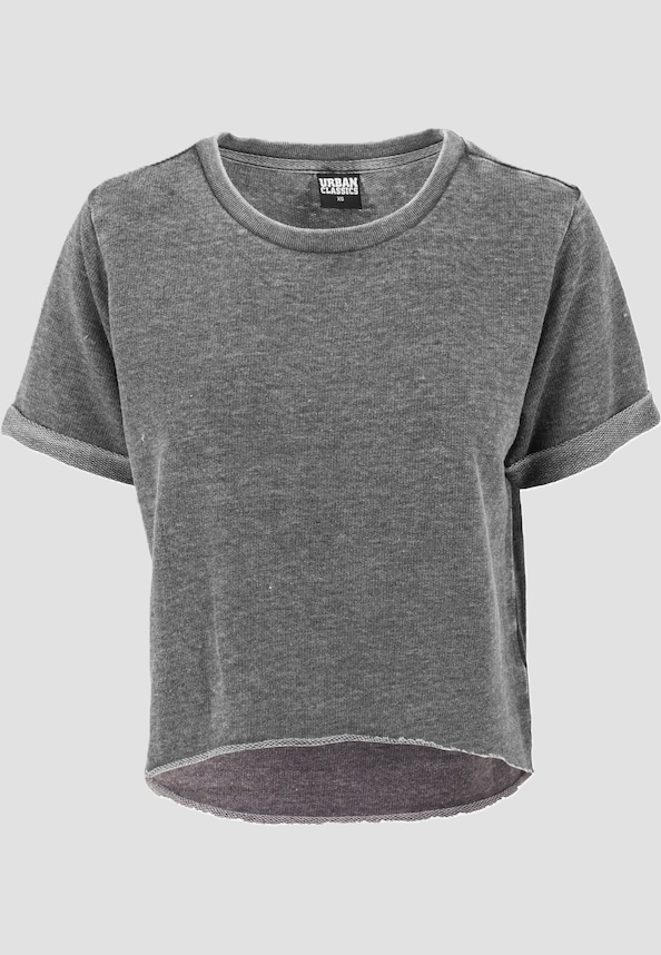 Cropped Burnout Short Sleeve-3