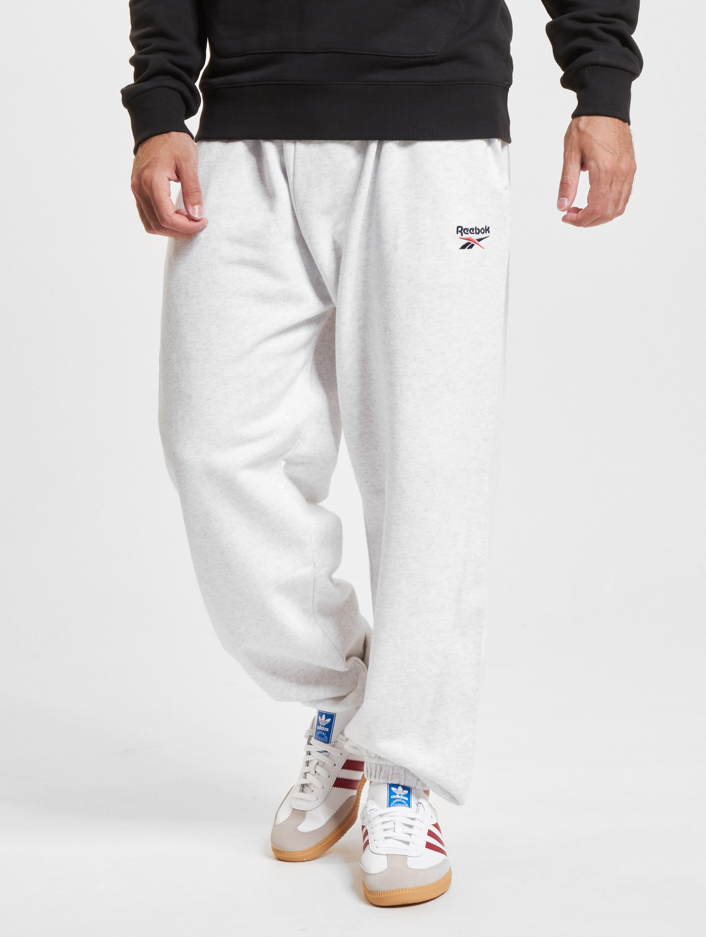 Reebok C PF SM Logo FT Jogginghose Männer,Unisex op kleur zwart, Maat L