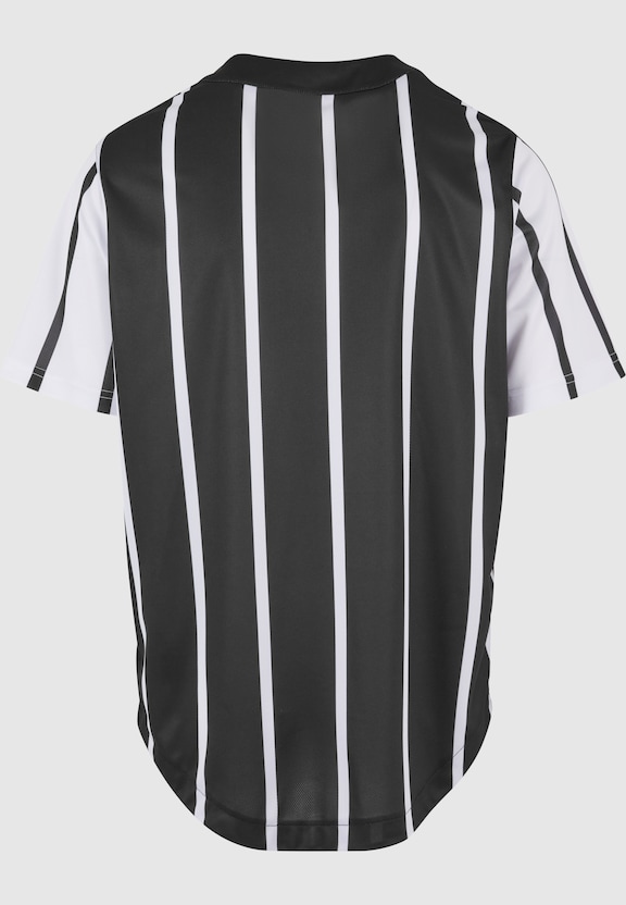 KM241-040-2 Karl Kani Serif Striped Block Baseball Shirt-5