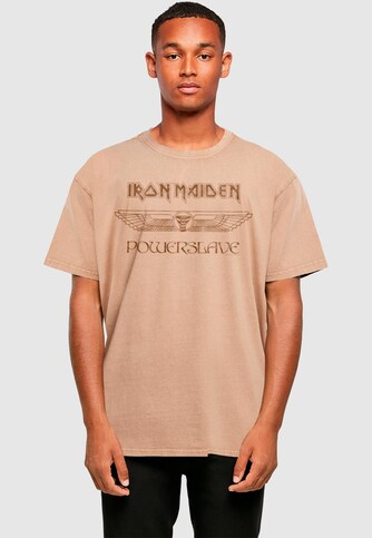 Powerslave - Winged Acid Washed Oversize Tee