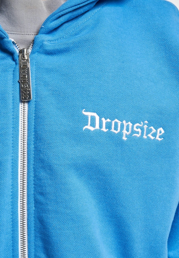 Dropsize Super Heavy Blank Zip Hoodies-3