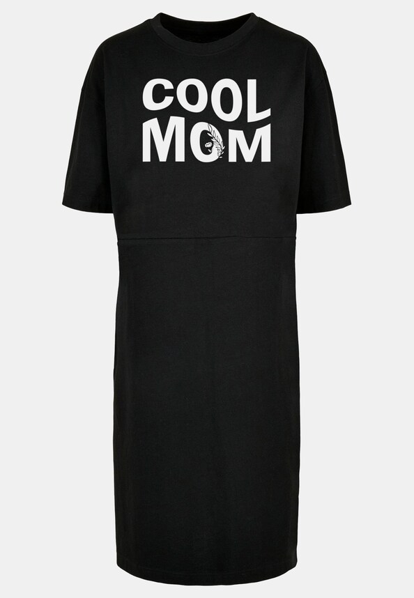 Ladies Mothers Day - Cool mom Organic Oversized Slit-2