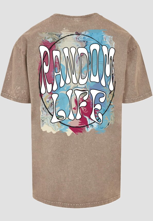 Random Life Acid Washed Heavy Oversized Tee-3
