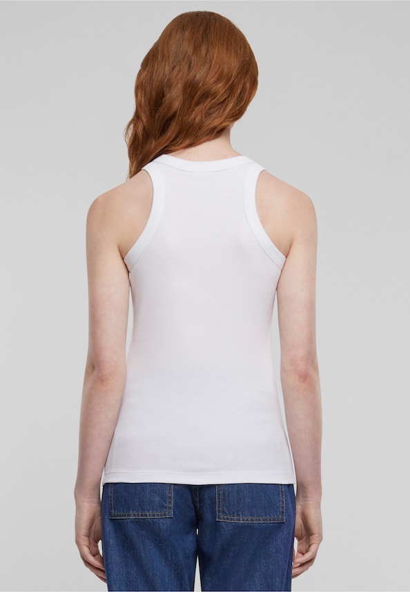 Ladies Racer Back Rib Top-1