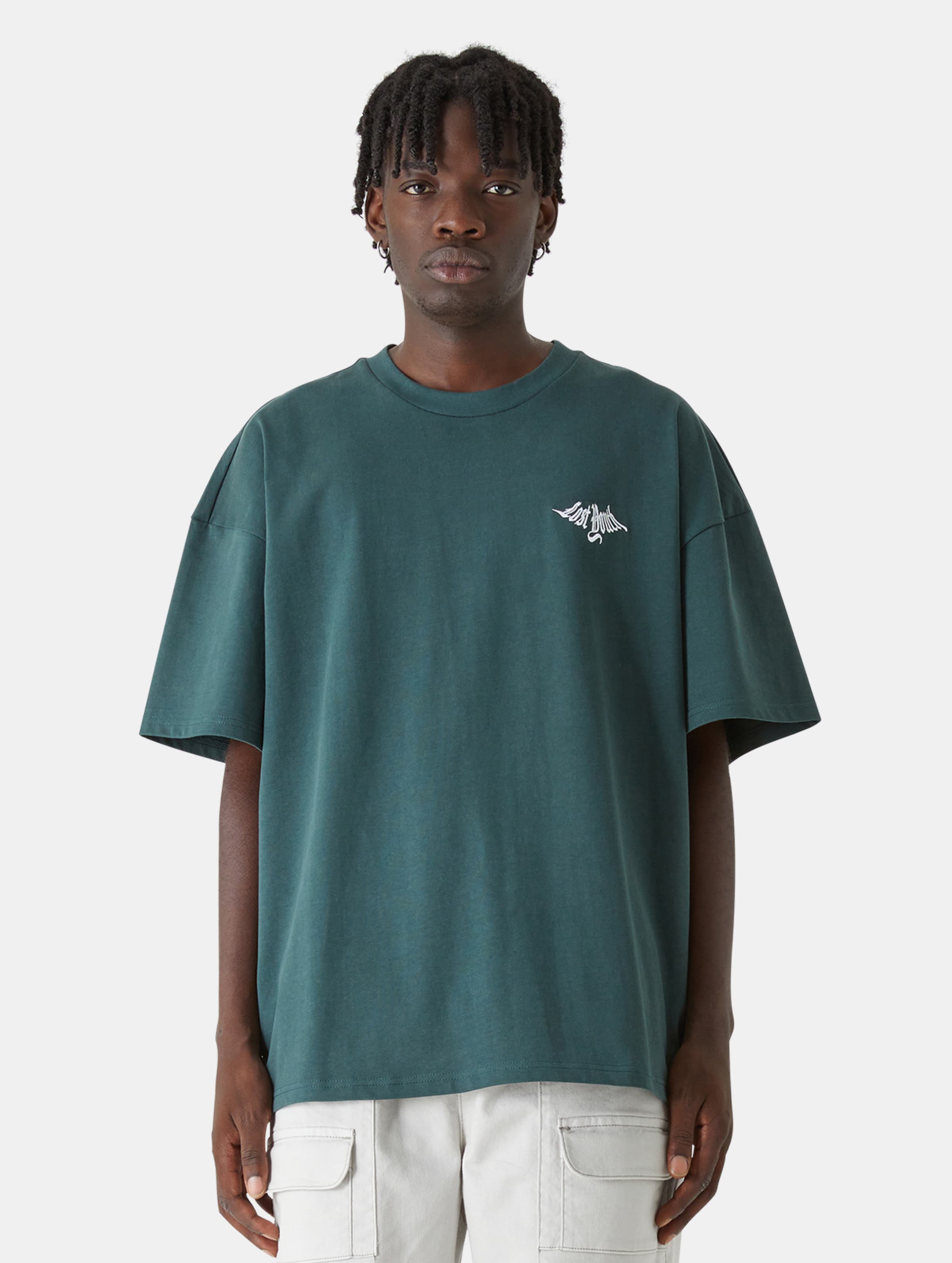 Lost Youth Heavy ''Classic'' T-Shirts Mannen op kleur groen, Maat XXL
