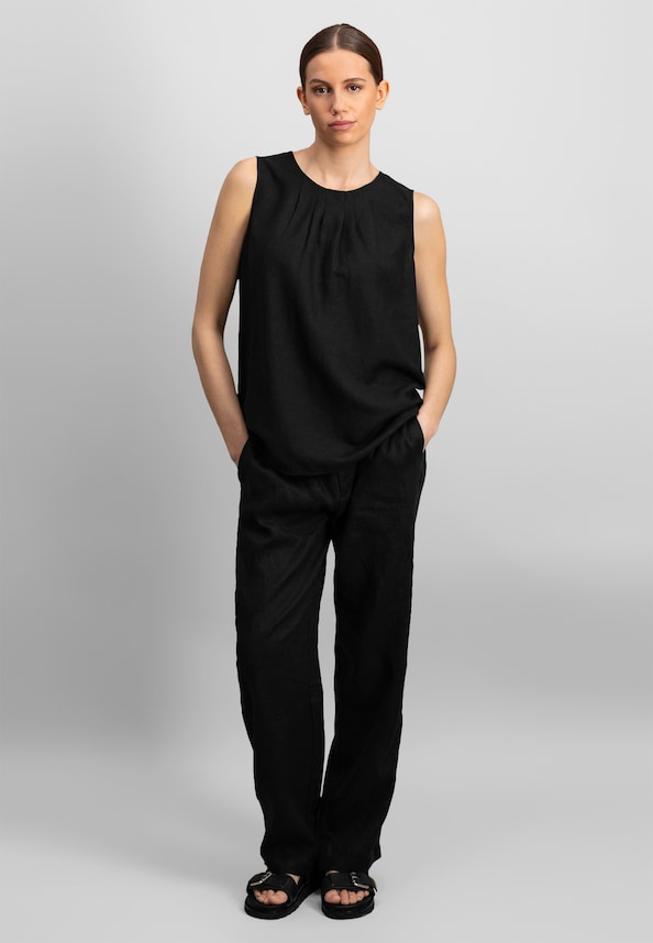 TOP PLEATS LINEN MIX-1