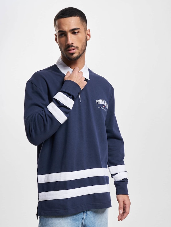 Tommy Jeans Relaxed Varsity Rugby Longsleeve Polo-0