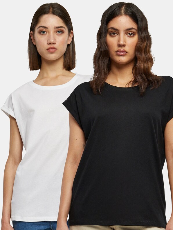 Ladies Extended Shoulder Tee 2-Pack-0