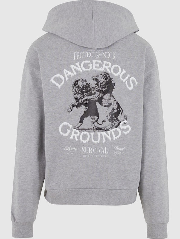 Mister Tee Dangerous Grounds Oversize Zip Hoody-6
