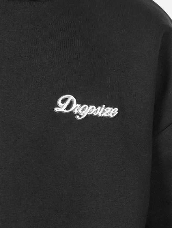 Dropsize Heavy Oversize Script Logo Hoodies-5