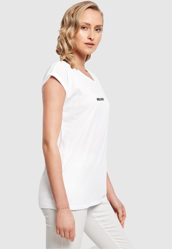 Ladies Believe Front Extended Shoulder Tee-3