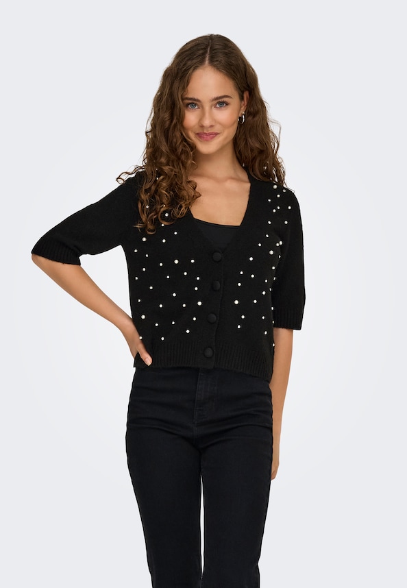 ONLRENE LIFE SS BLING CARDIGAN CC KNT-3