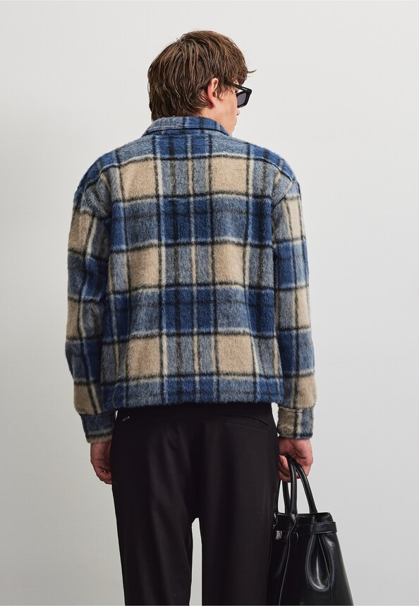 Teros Furry Flannel Overshirt-1