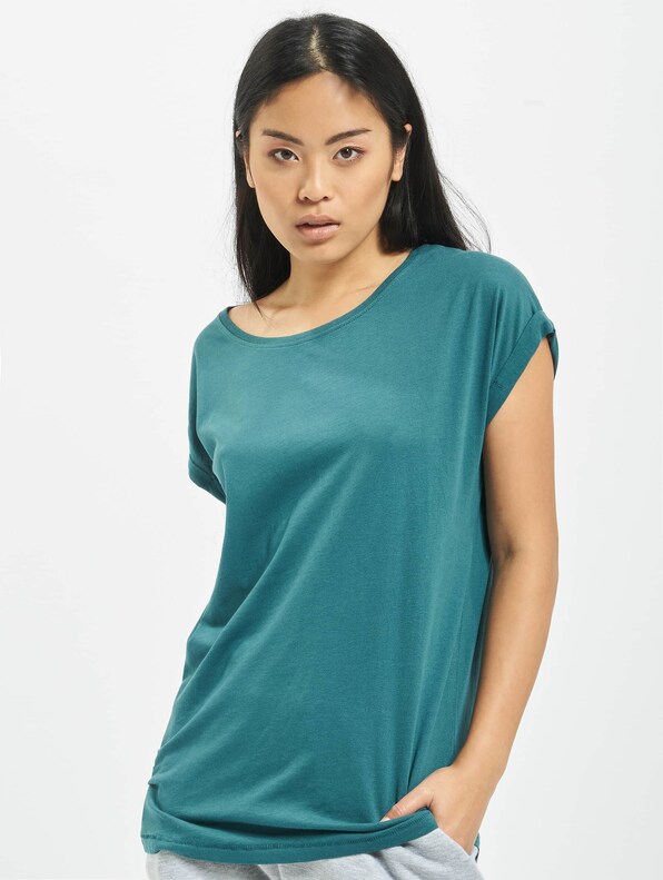 Ladies Extended Shoulder Tee-2