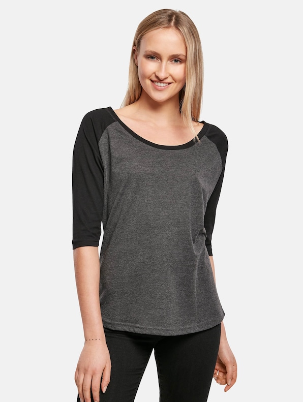 Ladies 3/4 Contrast Raglan Tee-0