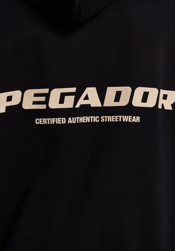PEGADOR Colne Logo Oversized Sweat Zip Hoodies-2