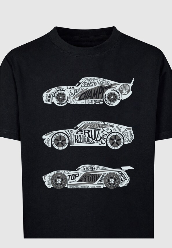 Kids Cars - Text Racers T-Shirt-2