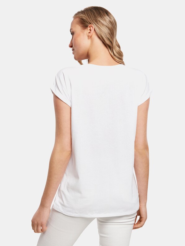Ladies Peace - Double Peace White  Extended Shoulder -1