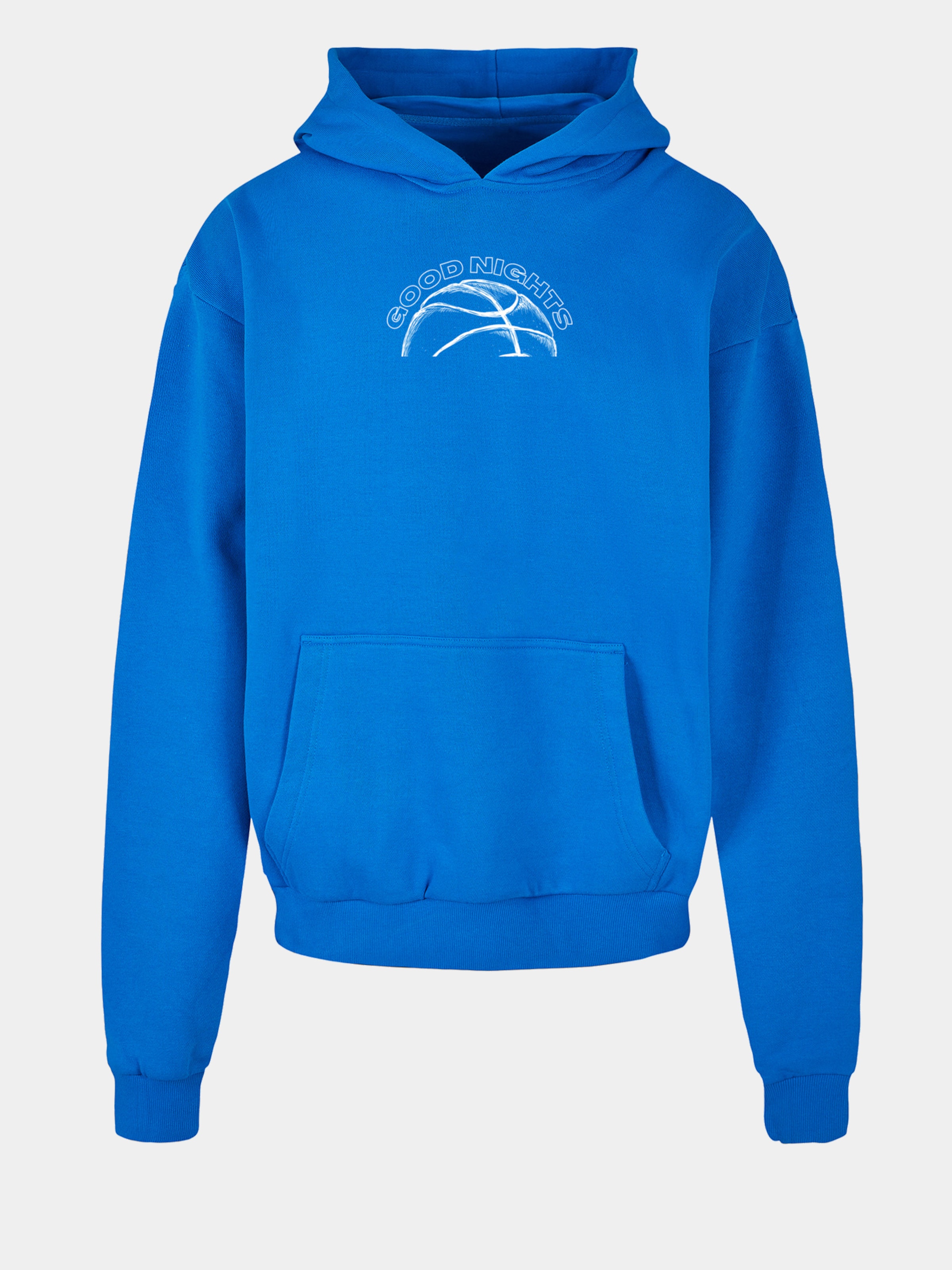 Good Nights Baller Hoodie Männer,Unisex op kleur blauw, Maat M