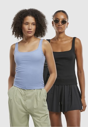 Ladies Wide Neck Rib