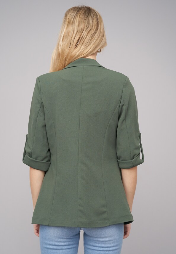 Turn-Up 3/4 Sleeve Blazer-1
