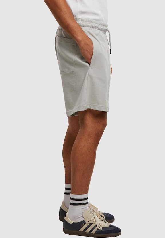 Heavy Jersey Pintuck Track Shorts-3