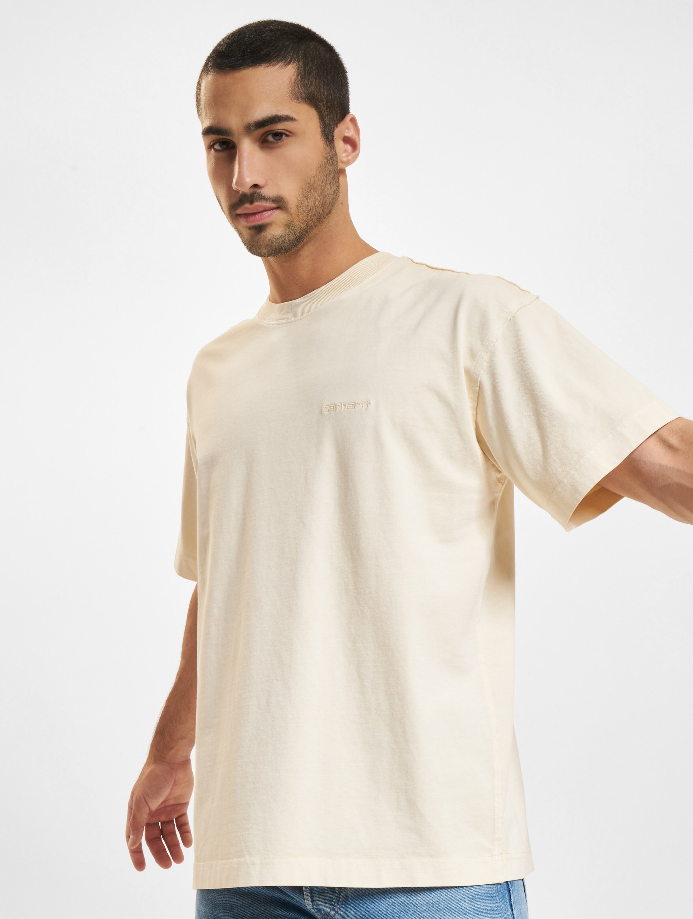 Carhartt WIP Marfa T-Shirt Männer,Unisex op kleur beige, Maat L
