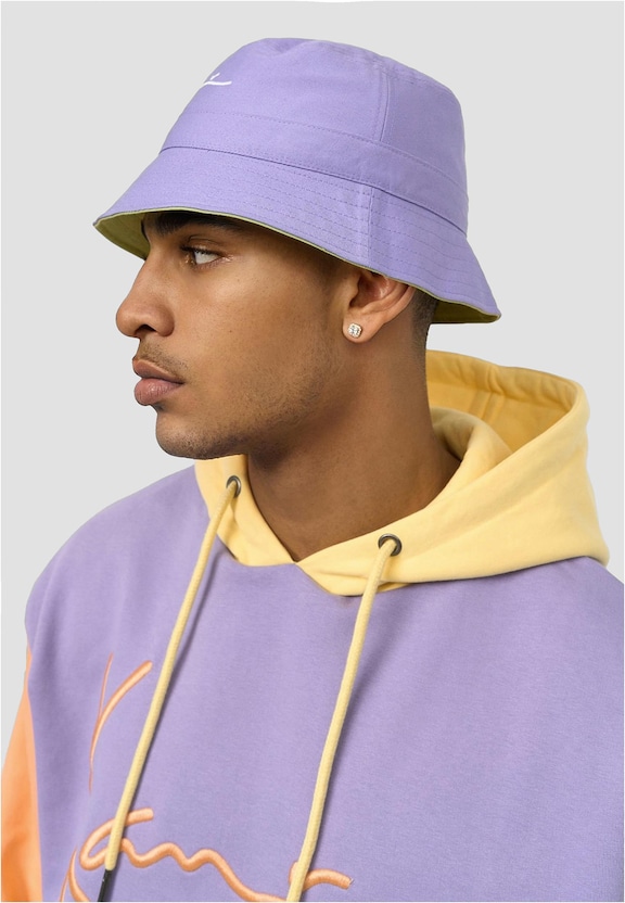 Signature reversible Block Bucket Hat-3