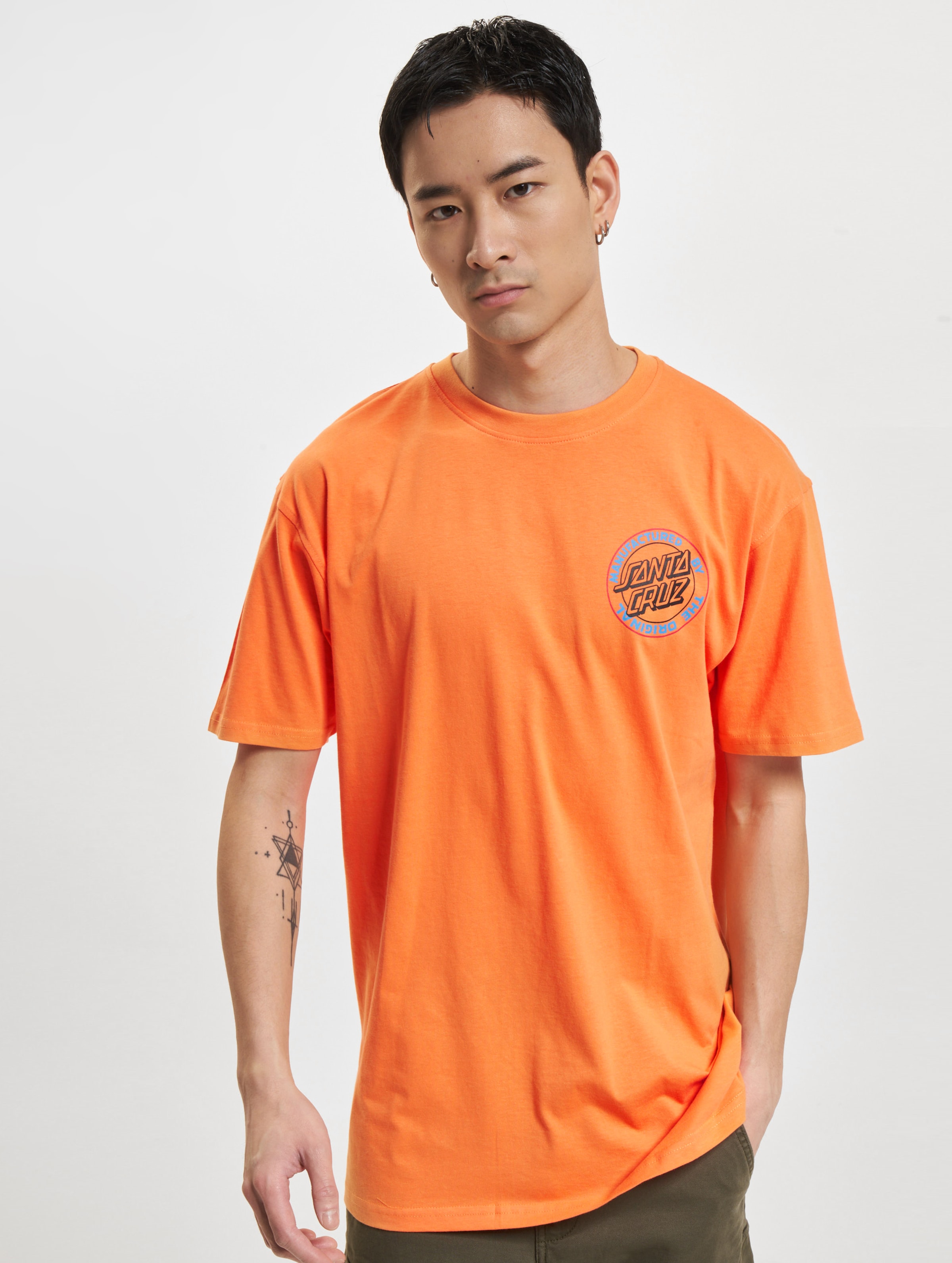 Santa Cruz Natas Screaming Panther T-Shirts Mannen op kleur oranje, Maat S