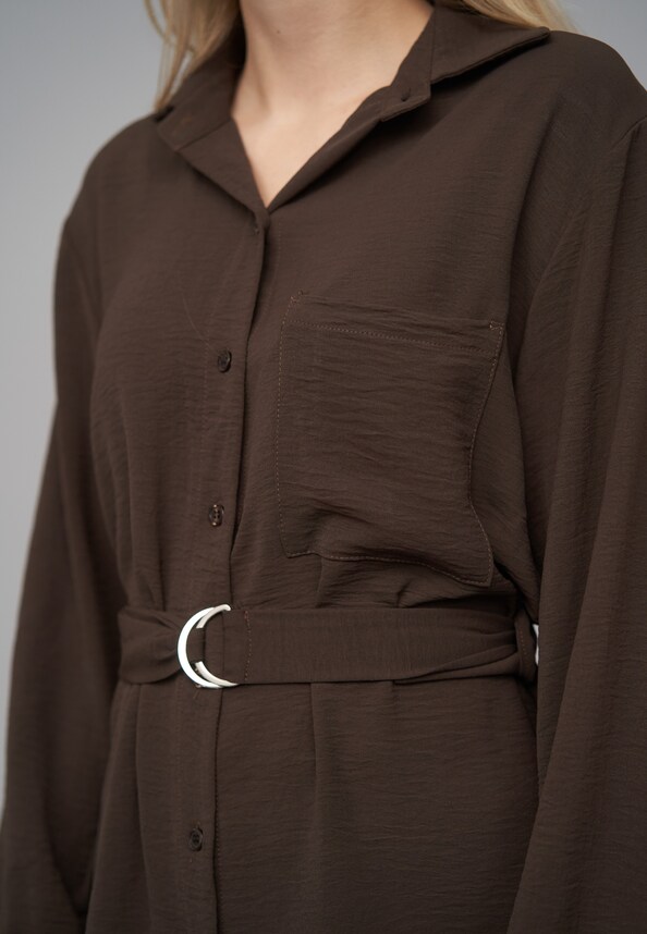 Longsleeve Dress with tie-belt-5