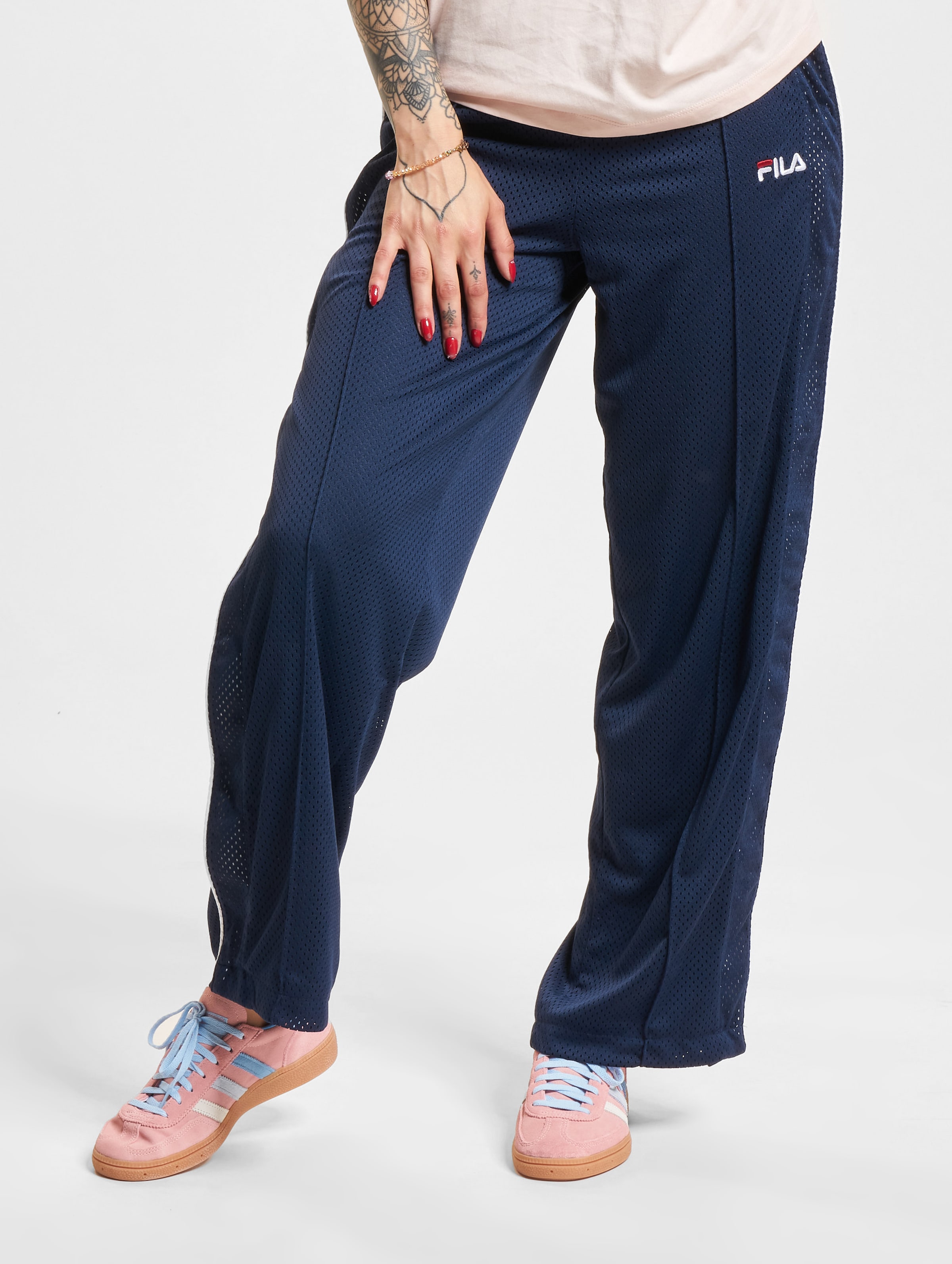 FILA Fila Flare Snap W Sweat Pants op kleur blauw, Maat S