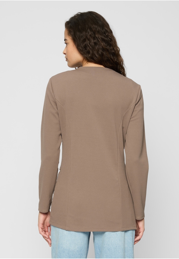 Cloud5ive Damen Blazer mit 2-Zip-Pockets u. Strukturstoff-1