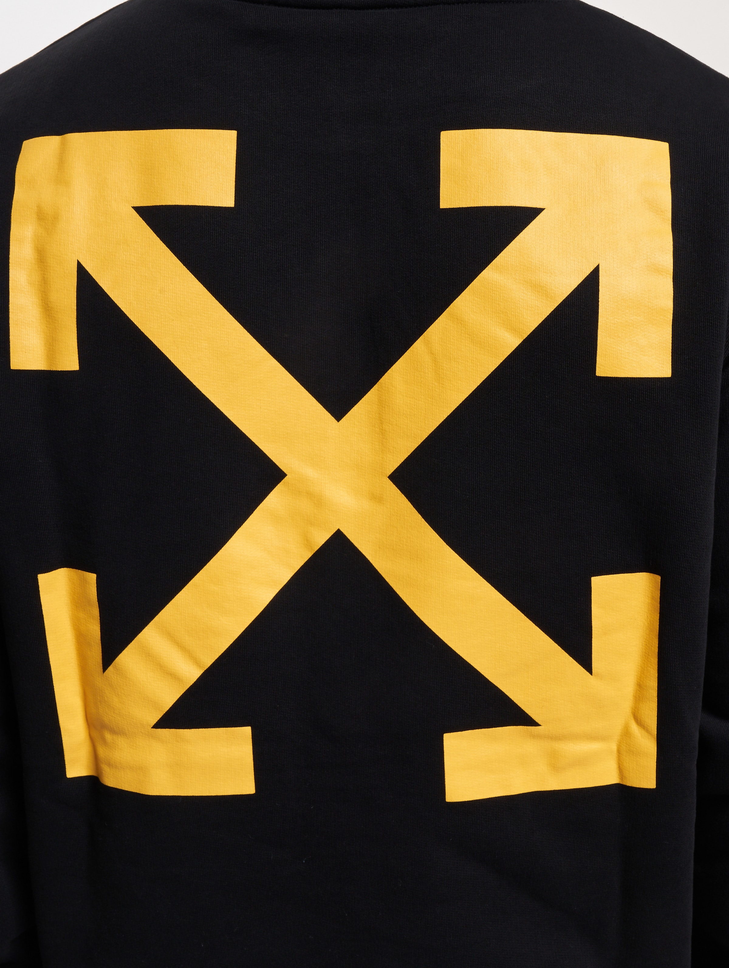 Off white black and cheap yellow hoodie