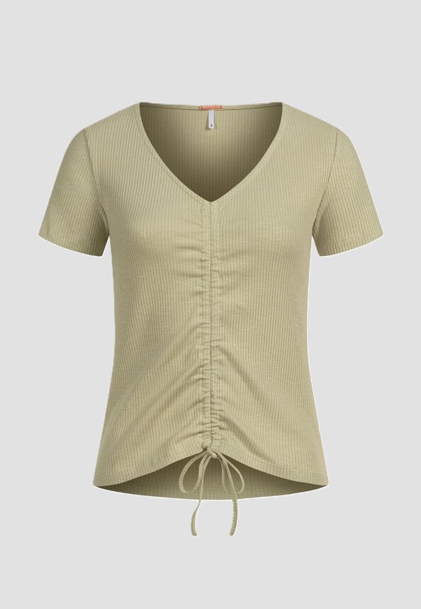 AIKI V-Neck Raff T-Shirt-0