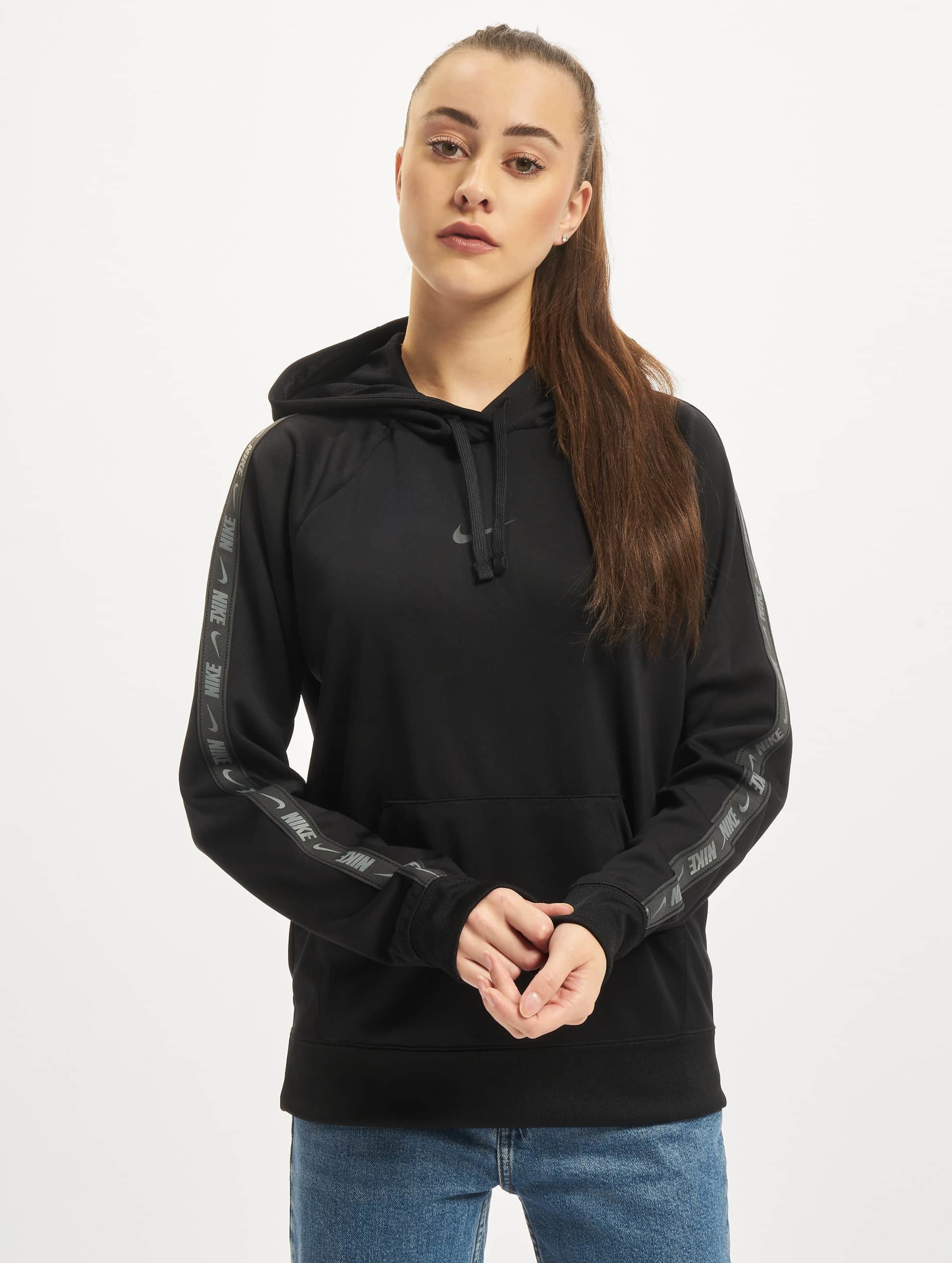 Nike black sales tape hoodie