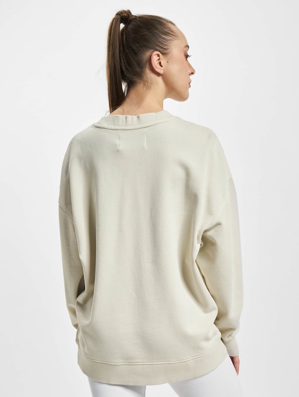 Calvin Klein Stripe Monologo Washed Sweatshirt Industrial Grey-1