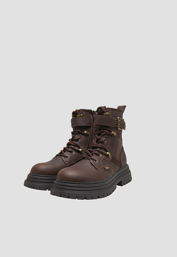LENNOX LACE UP BIKER MID-0