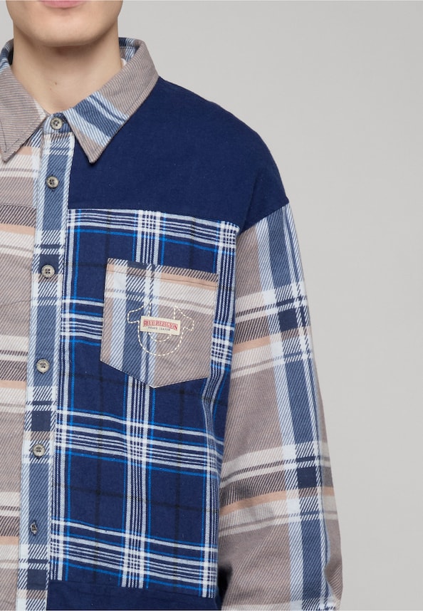 LS INDIGO PRINTED FLANNEL -2